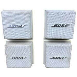 Bose Acoustimass Double Cube System AM-5 Pair Speakers White w/ Wall Mounts